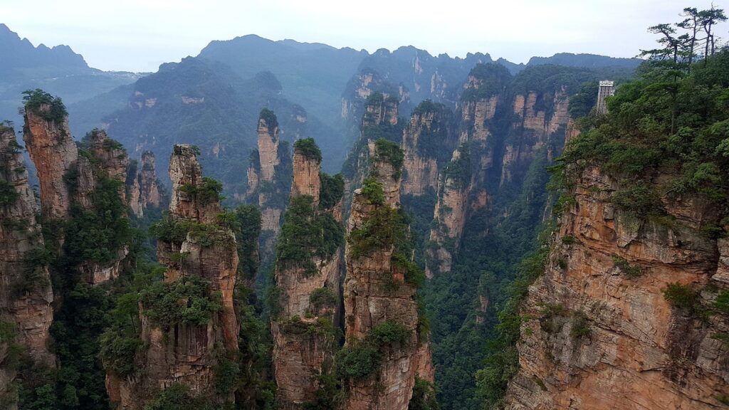 zhangjiajie, landscape, wulingyuan, superb view, peaks, people's republic of china, travel, scenery, nature, rock, largeness, mountain, zhangjiajie, zhangjiajie, zhangjiajie, zhangjiajie, zhangjiajie, wulingyuan, wulingyuan