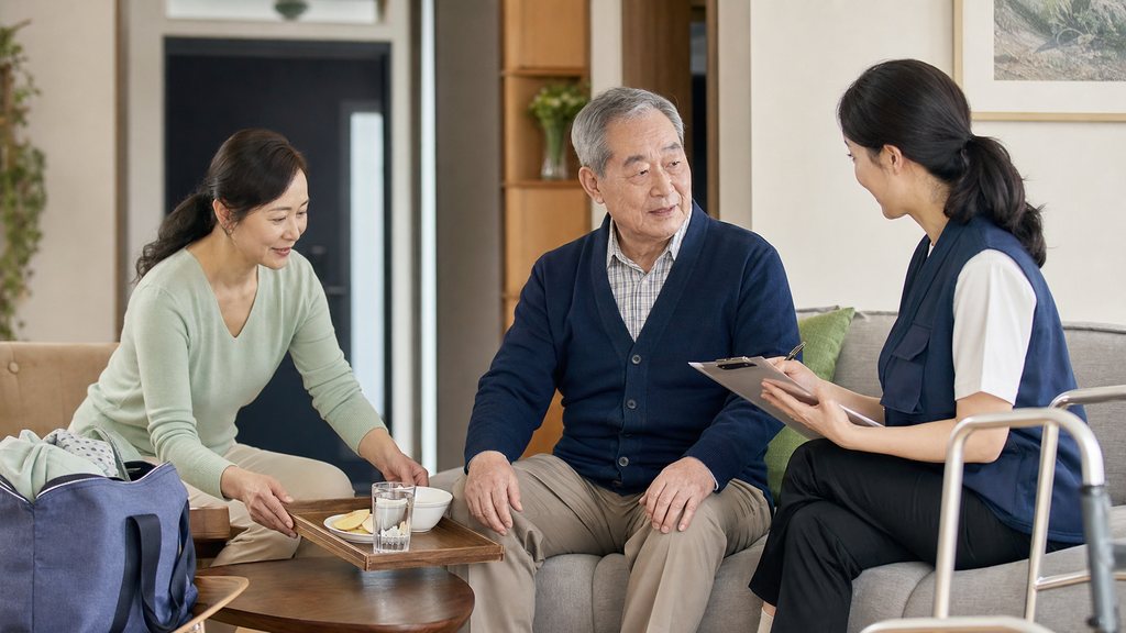 노인맞춤돌봄 퇴원환자 긴급지원 일상회복 상담 장면
