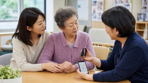 치매 배회감지기 장기요양등급 없이 치매안심센터 기기 안내 장면