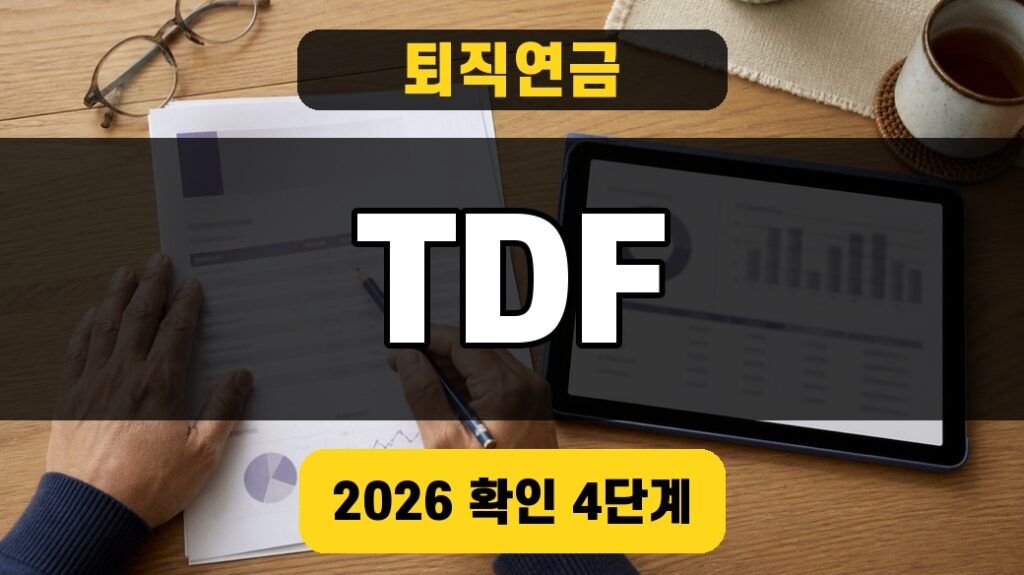 퇴직연금 TDF 2026 펀드 확인 방법 썸네일