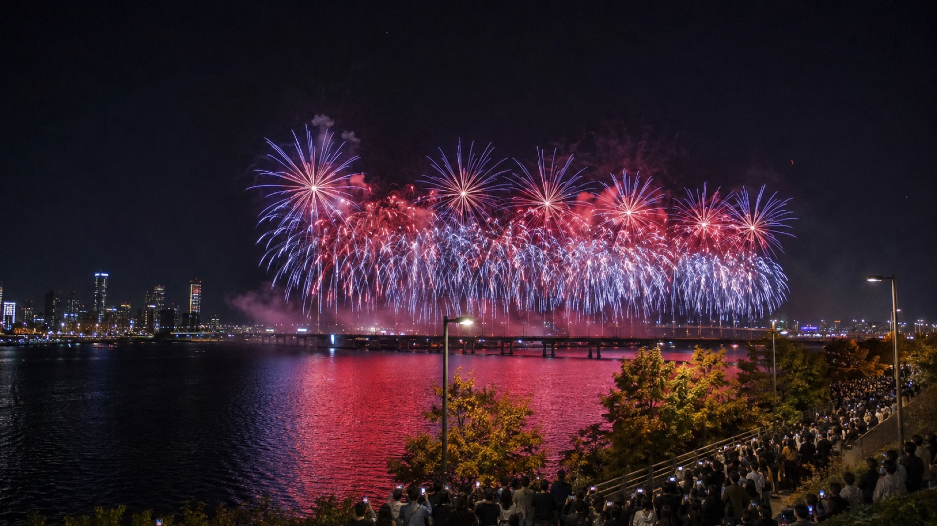 한강 불꽃축제 시간 확인용 여의도 불꽃축제 야경 사진 04